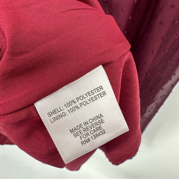 NEW Modcloth Apogee Of Elegance Long Sleeve Chiffon Polka Dot Purple Dress - Picture 4 of 6